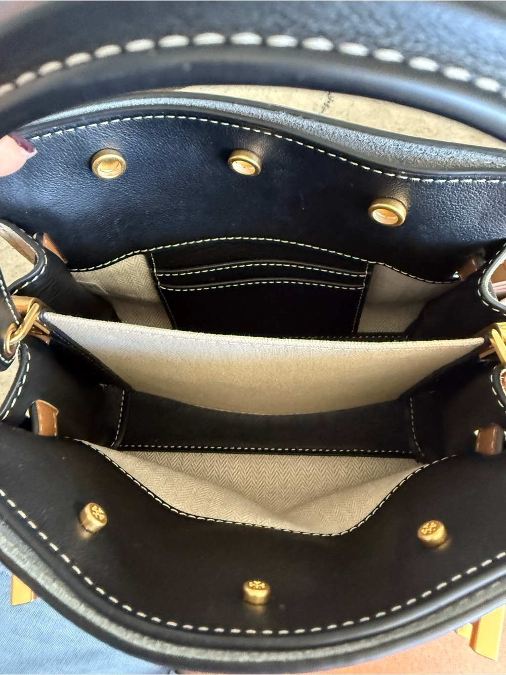 Tory Burch Petite Lee Radziwill bag Leather Top-Handle - Picture 5 of 9